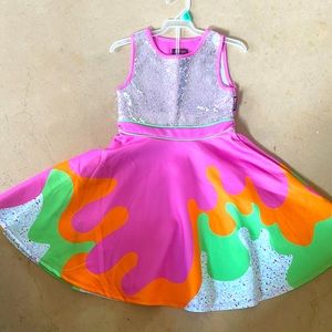 Jojo Siwa sparkly Slime dress.